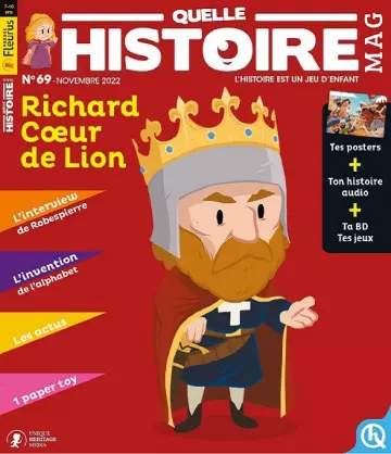 Quelle Histoire Mag N°69 – Novembre 2022  [Magazines]