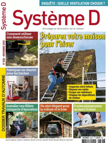 Système D N°838 – Préparez Votre Maison Pour L’Hiver  [Magazines]