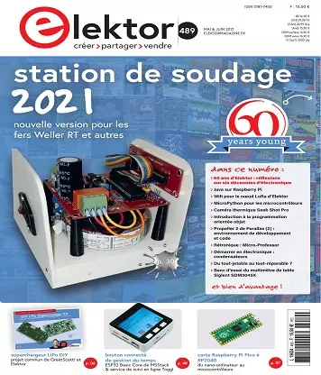 Elektor N°489 – Mai-Juin 2021  [Magazines]