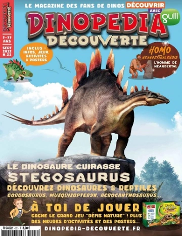 Dinopédia Découverte N°22 – Septembre 2023  [Magazines]