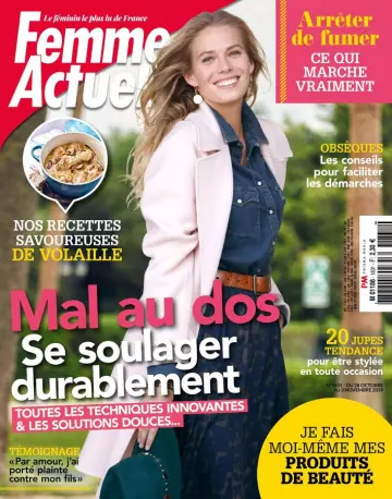 Femme Actuelle N°1831 - 28 Octobre au 3 Novembre 2019  [Magazines]