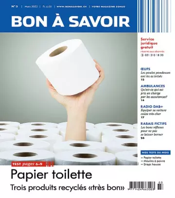 Bon à Savoir N°3 – Mars 2022  [Magazines]