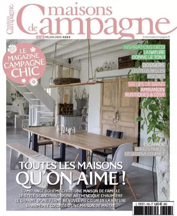 Maisons De Campagne N°118 – Mai-Juin 2019  [Magazines]