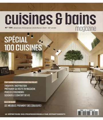 Cuisines et Bains Magazine N°194 – Décembre 2022-Février 2023  [Magazines]