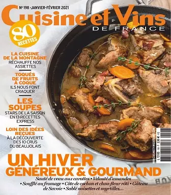 Cuisine et Vins De France N°198 – Janvier 2021  [Magazines]