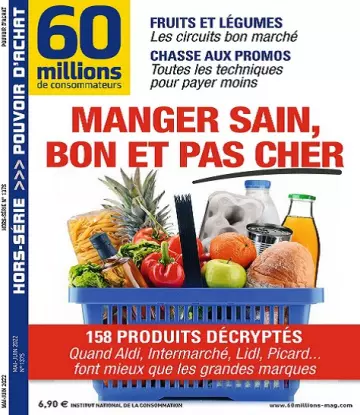 60 Millions De Consommateurs Hors Série N°137S – Mai-Juin 2022  [Magazines]