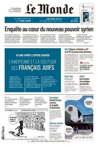 Le Monde du 10 Janvier 2025 [Journaux]