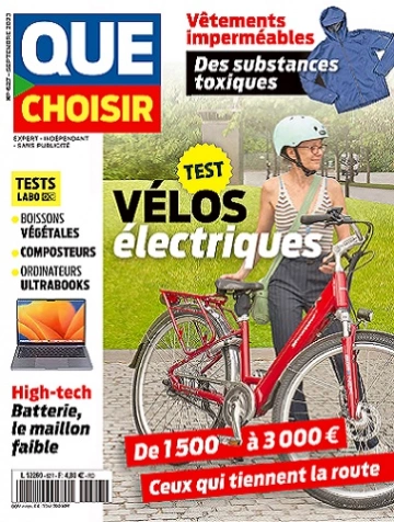 Que Choisir N°627 – Septembre 2023  [Magazines]