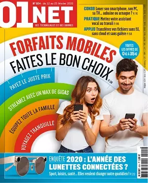 01Net N°924 Du 12 au 25 Février 2020  [Magazines]