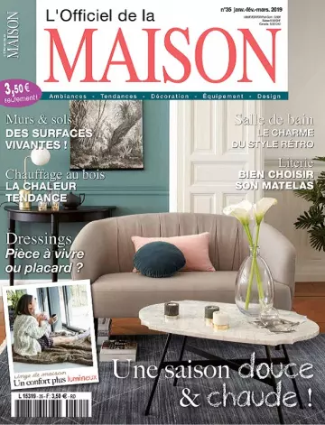 L’Officiel De La Maison N°35 – Janvier-Mars 2019  [Magazines]