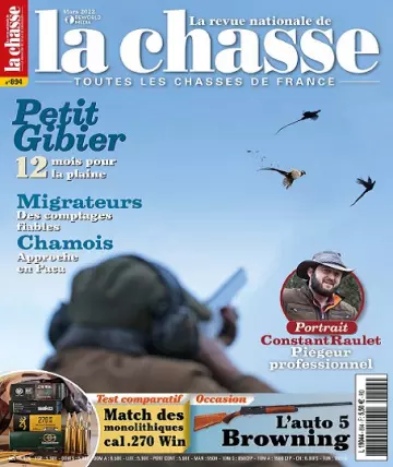 La Revue Nationale De La Chasse N°894 – Mars 2022  [Magazines]