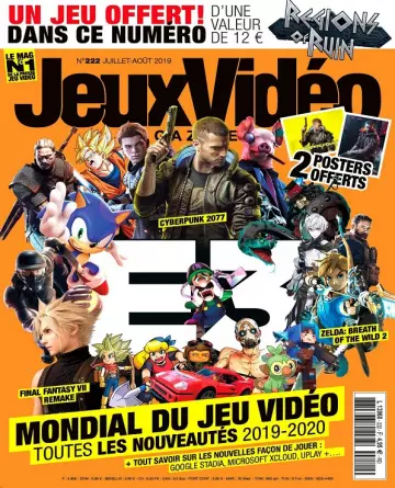 Jeux Vidéo Magazine N°222 – Juillet-Août 2019  [Magazines]