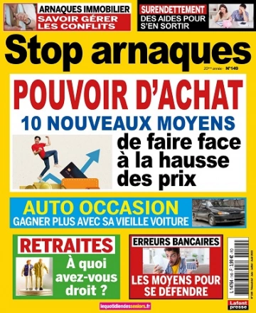 Stop Arnaques N°149 – Juin-Août 2023  [Magazines]