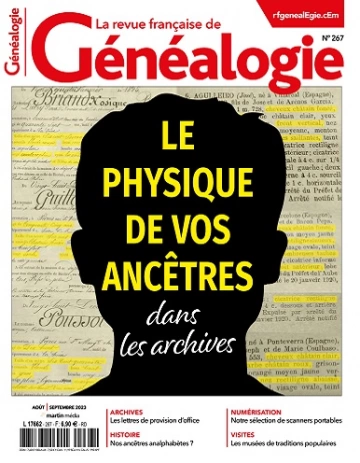 La Revue Française De Généalogie N°267 – Août-Septembre 2023  [Magazines]