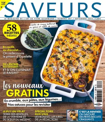 Saveurs N°287 – Septembre 2022  [Magazines]