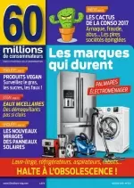 60 Millions de Consommateurs - Janvier 2018  [Magazines]