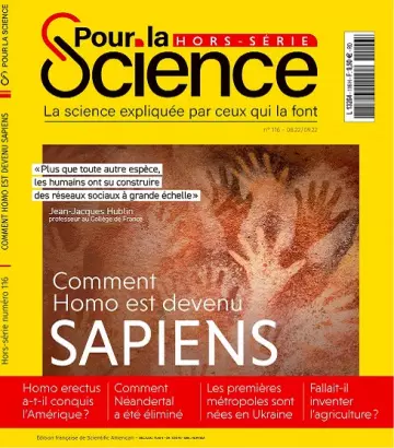 Pour La Science Hors Série N°116 – Août-Septembre 2022  [Magazines]