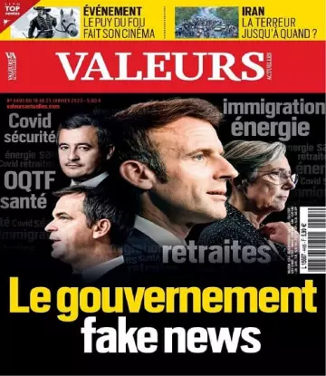 Valeurs Actuelles N°4495 Du 19 au 25 Janvier 2023  [Magazines]