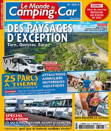 Le Monde Du Camping-Car N°339 – Mars 2022  [Magazines]