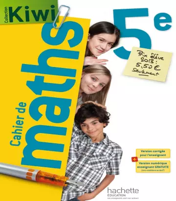 Kiwi – Cahier de maths 5e  [Livres]