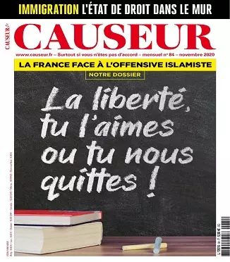 Causeur N°84 – Novembre 2020  [Magazines]