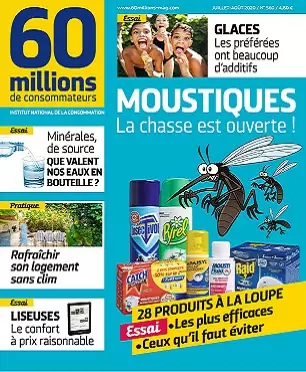 60 Millions De Consommateurs N°560 – Juillet-Août 2020  [Magazines]