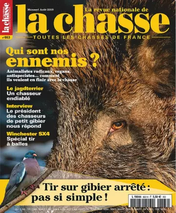 La Revue Nationale De La Chasse N°863 – Août 2019  [Magazines]