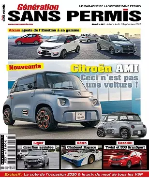 Génération Sans Permis N°41 – Juillet-Septembre 2020  [Magazines]