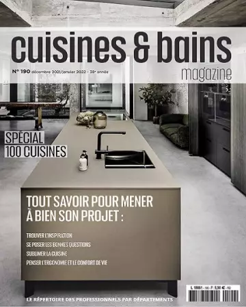 Cuisines et Bains Magazine N°190 – Décembre 2021-Janvier 2022  [Magazines]